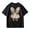 Black, variant on Girls T-Shirt Spring Summer Kids Cartoon Bunny Print Short Sleeve T Shirt Casual Fashion Easter Daily Wear Pullover Tops
