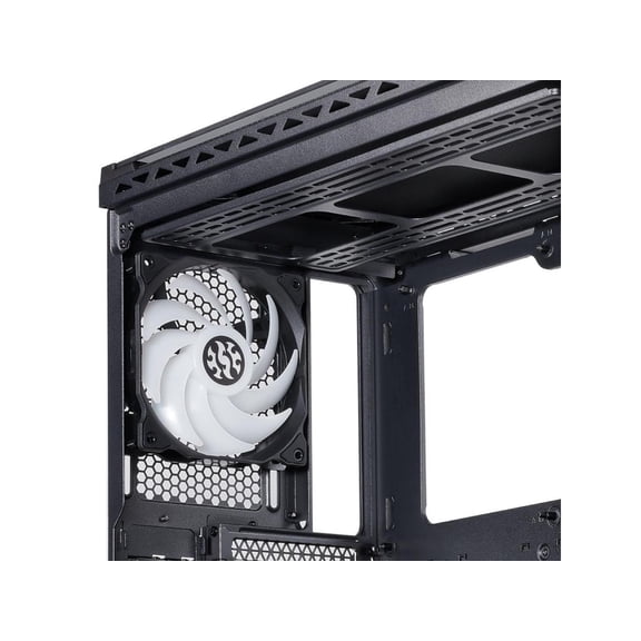 (Open Box) XPG BATTLECRUISER ATX Mid Tower Case | Black | Magnetic front panel and dust filler | 4MM Tempered Glass PC Case | Preinstalled 4x 120mm ARGB Fans