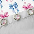 thumbnail image 4 of Homewish Pink Blue Bow Blackout Curtains Set of 2 (52x84 Each) for Kids Girls, Kawaii Daisy Floral Window Curtains, Watercolor Bowknot Curtains and Drapes, Luxury Room Decor, 4 of 6