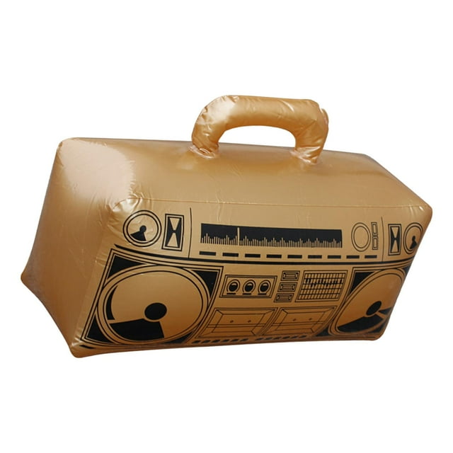 box de radio inflable, juguetes inflables 80S 90S Decoraciones para fiestas Accesorios de cosplay Radio de PVC Estéreo Radio Box para raperos Colcomx radio inflable