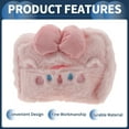 thumbnail image 5 of Unique Bargains Car Tissue Holder Car Tissue Box Organizer Cat Plush 7.87"x5.91"x3.15" Pink 1 Pc, 5 of 6