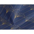 thumbnail image 3 of Ambesonne Art Deco Quilted Coverlet 2 Pcs, Navy Simple Vintage Motif, Twin Size, Navy Blue and Sand Brown, 3 of 4