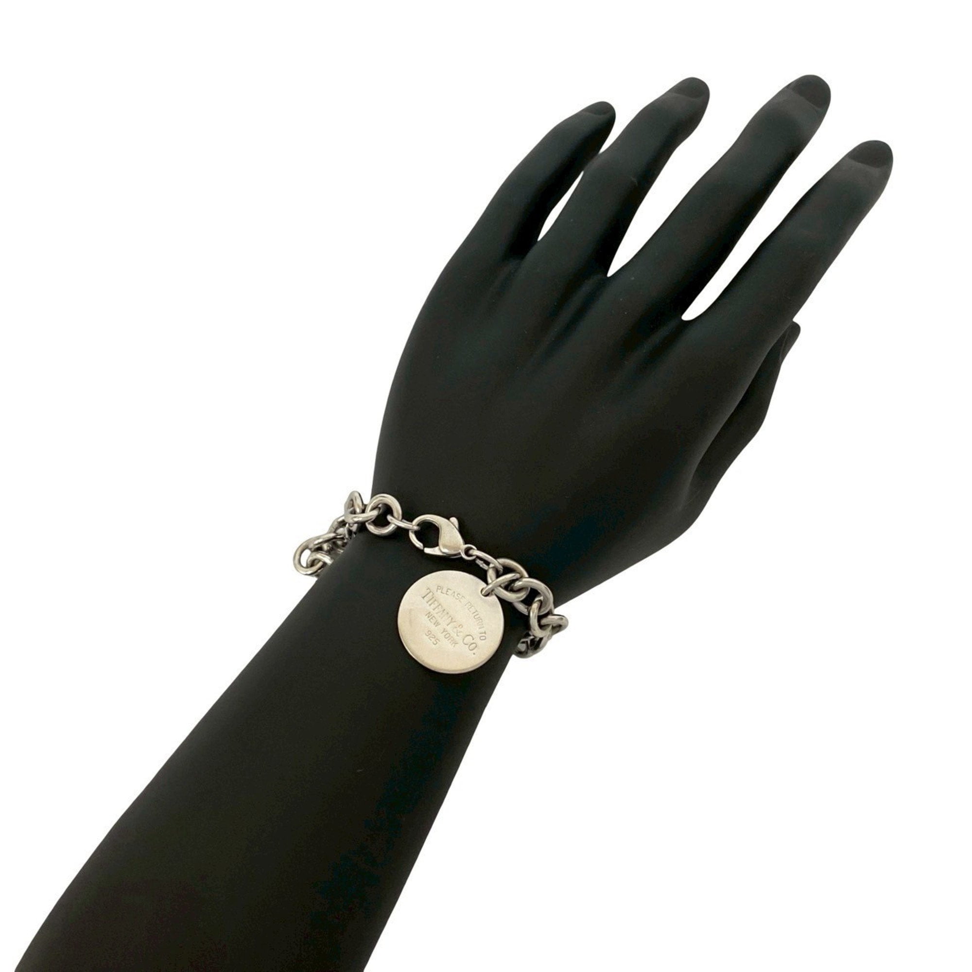 Pre-Owned Tiffany Return to Heart Tag Bracelet, Silver, Women's