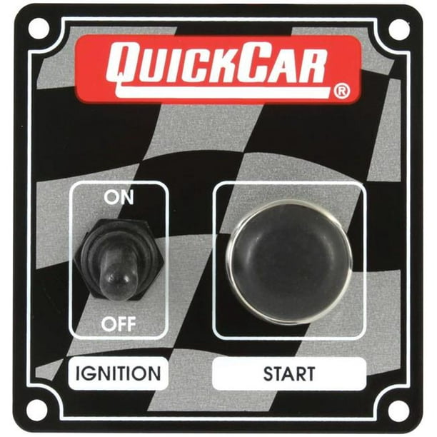 Quickcar Racing Produits QRP50-102 ICP10 Panneau d'Allumage - Interrupteur d'Allumage et Bouton de Démarrage