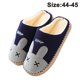 thumbnail image 1 of Pantuflas cálidas de 44-45 yardas - conejo riendo azul oscuro Xemadio 2034322-6, 1 of 9