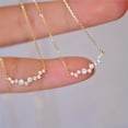 thumbnail image 2 of Sdmnsg-T Diamond Pendant Necklace for Women, Dainty Gold Necklace 18k Gold Plated Paperclip Choker Necklaces Cute Open Oval Necklaces Simple Gold Necklace Jewelry Gifts for Women Trendy, 2 of 7