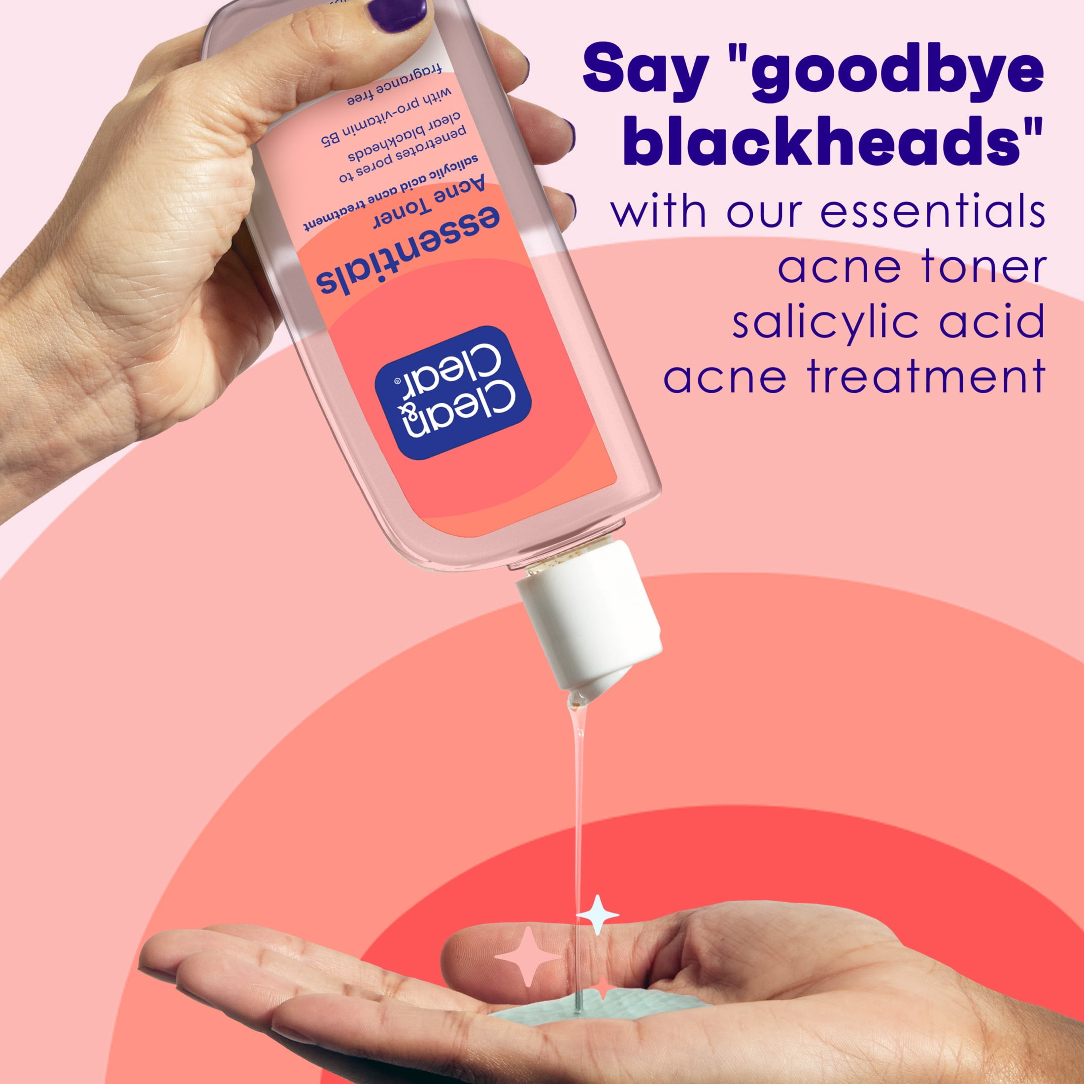 Clean & Clear Oil-Free Acne Toner, 2% Salicylic Acid, 8 fl. oz