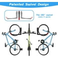 DONFU BIKEPAL No Lifting Wall Mount Swivel Bike Rack, Vertical Bike