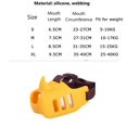 thumbnail image 2 of Frusde Dog Muzzle, Soft Silicone Breathable Cage Mouth Cover to Prevent Biting and Chewing, 2 of 7