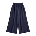 thumbnail image 4 of Iyufng Plus Size Women's Wide Leg Casual Pants Tie Waist Loose Fit Pants, 4 of 6