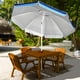 thumbnail image 4 of Costway Sombrilla de playa 2,2 m con bolsa de transporte, sombrilla con protección solar UPF50+, parasol inclinado de exterior, sombrilla con ancla para arena, sombrilla portátil, 4 of 4