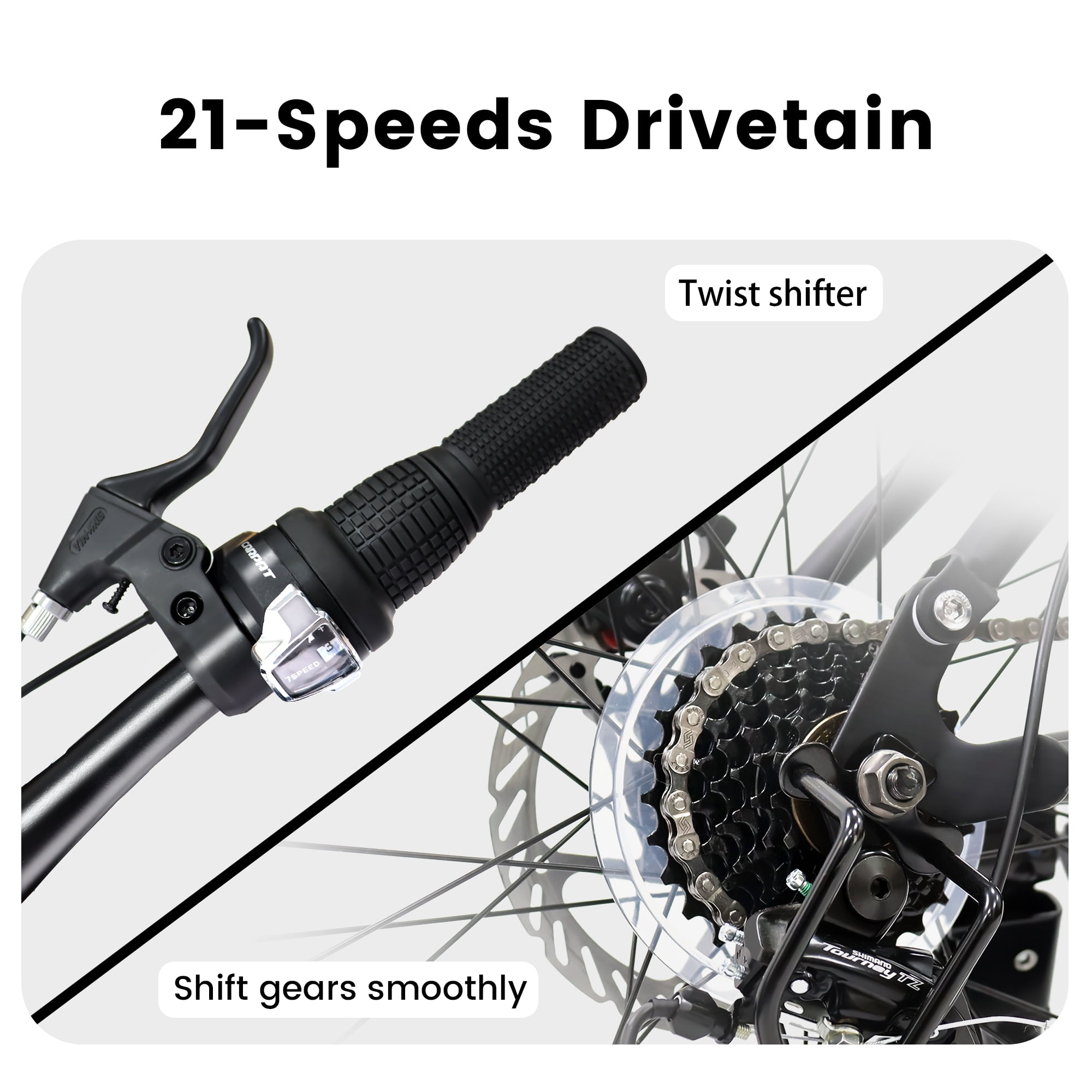 24 inch mountain bike with trigger shifters hotsell