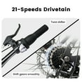 thumbnail image 4 of Ambifirner 24-Inch Mountain Bike – Full Suspension, 21-Speed Grip Shifters & Steel Frame for All-Terrain Trails (Unisex, Mechanical Disc Brakes)​​, 4 of 7