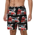 thumbnail image 2 of Gaeub Fire and Rescue Truck Mens Swim Trunks Stretch Beach Shorts Quick Dry for Men Swim Shorts Swimwear with Pockets- 3X-Large, 2 of 9