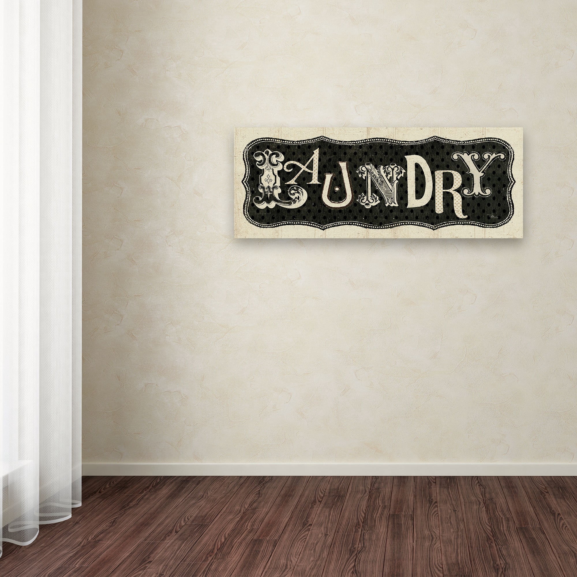 Trademark Fine Art "Room Signs I - Laundry" Canvas Art by Pela Studio