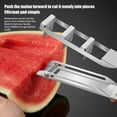 thumbnail image 2 of BMYJ Watermelon Cutter and Slicer, Stainless Steel Watermelon Cube Cutter, Quickly and Safe Watermelon Knife, Fun Fruit Knife and Melon Baller, Kitchen Gadget for Salads, 2 of 6