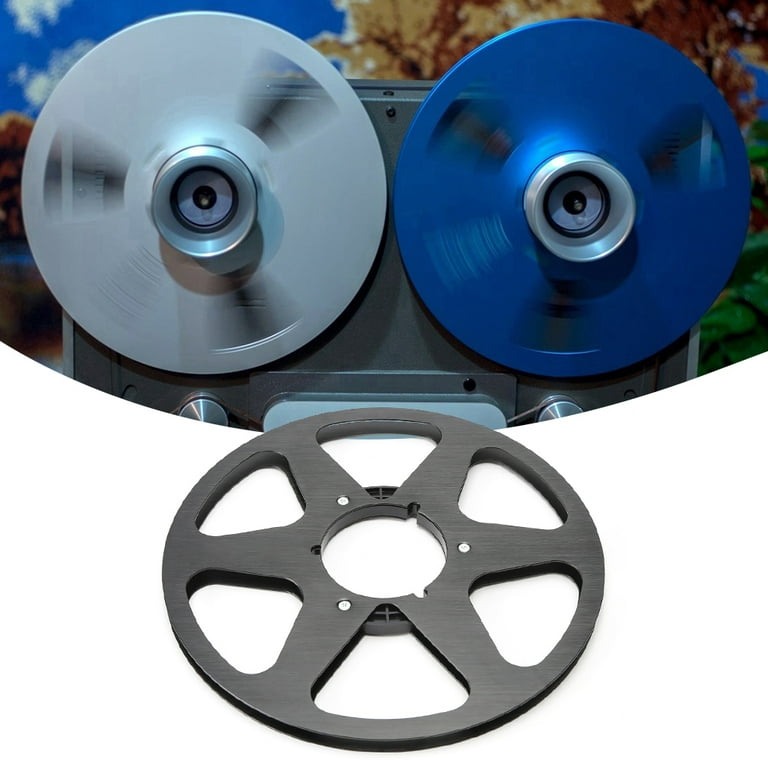 Empty Tape Reel 1/4 10 Inch Universal for Studer ReVox/TEAC/BASF( (3 Holes  Blue)