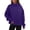 B_Purple, variant on Fashion Plus Size Sweatshirts for Womens Pullover Fall Casual Loose Turtleneck Long Sleeve Solid Color Blouse Sweatshirt Tops