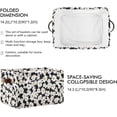 thumbnail image 3 of Coolnut Small White Daisies Storage Basket, Durable Canvas Organizer With Handles Large Collapsible Storage Bins Boxes for Home Office - 2 Pack Home Decor, 3 of 7