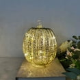 thumbnail image 3 of Maoww Stylish Halloween Pumpkin Lantern Battery Operated Glass Pumpkin Light For Home Decor Home Table type+2, 3 of 6
