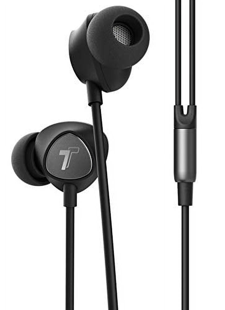 Thore for iPhone Earphones Apple MFI Lightning Cord In Ear Earbud Headphones w/ Mic Black