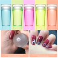 thumbnail image 1 of DIY Silicone Seal Soft French Nail Transfer Scraper Set Elastic Silicone Nail Tools with Cover for Nail Home Manicure Store, 1 of 6