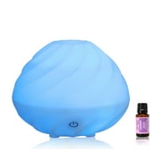Swirl Essential Oil Diffuser 240ml Aromatherapy by ZAQ, Includes Free 10ML Lavender Oil