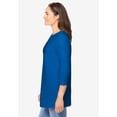 thumbnail image 3 of Woman Within Plus Size Perfect Three-Quarter Sleeve Crewneck Tee, 3 of 6