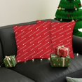 thumbnail image 6 of Floleo Christmas Pillow Covers 18x18 Inch Set of 2, Red White Christmas Tree Decor Throw Pillows, Winter Xmas Holiday Outdoor Lumbar Cushion Cases for Couch Bed Decorations, 6 of 6