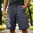 thumbnail image 2 of IhhxPro Men's Athletic Shorts with Pockets Quick Dry Sport Men Casual Drawstring Lightweight Breathable Training Jogging Gym Workout Summer Loose Fit S-2XL, 2 of 7