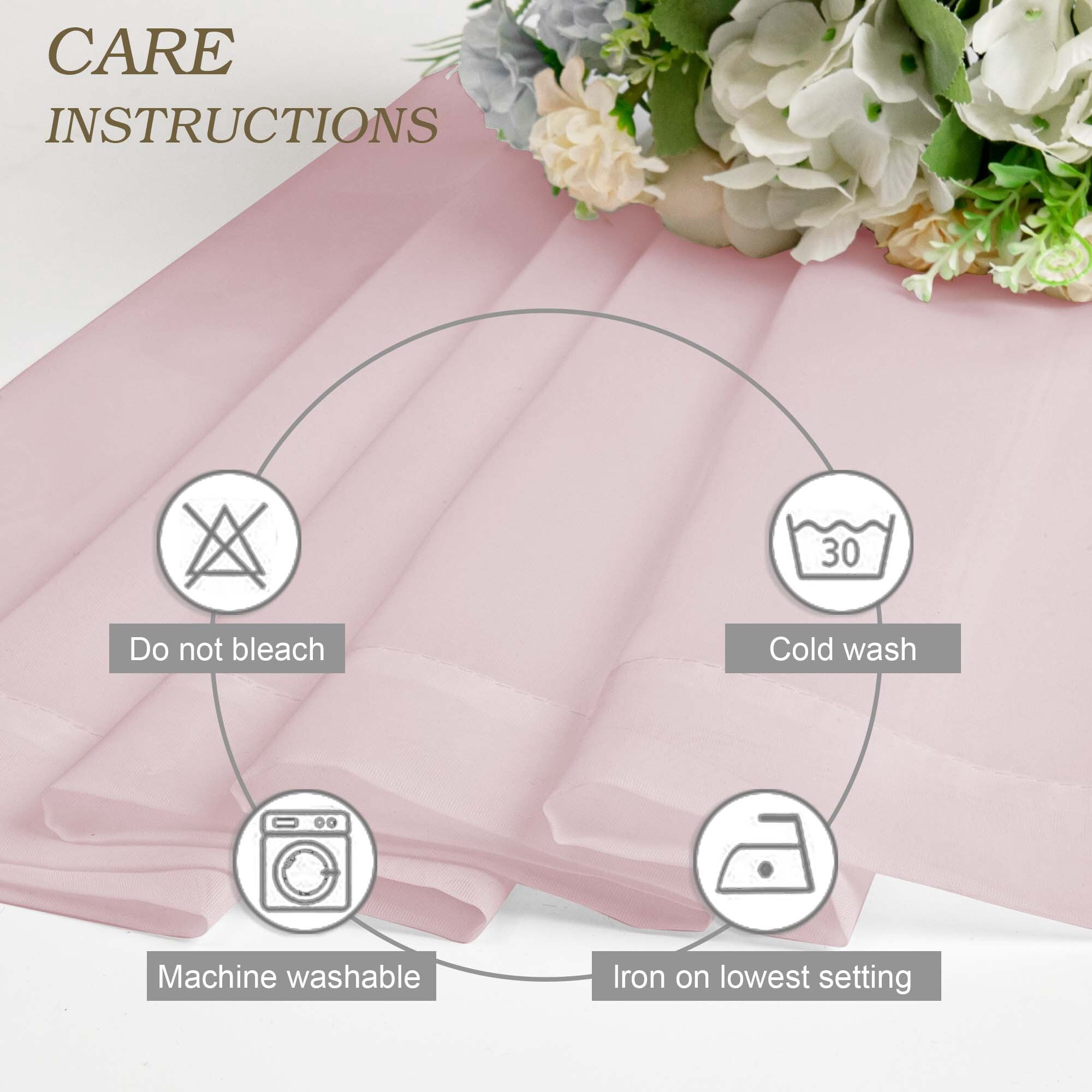 Patin Blush Pink Sheer Curtains Valances for Windows 14 Inch Length 2 Pcs, Solid Color Short Kitchen Curtain, Home Decor Drapes with Rod Pockets for Cafe Bedroom Basement, Each Panel 42" W x 14" L