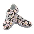 thumbnail image 2 of COEQINE Dachshund Flower Pink Women Running Shoes White Sole Cute Puppy Dog Print Girls Sneakers Hiking Camping Air Mesh Casual Training Athletic Shoes Winter Fitness Footwear, 2 of 7