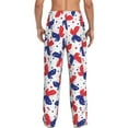 thumbnail image 3 of Patriotic Butterfly American Flag Men'S Pajama Pants Soft Sleep Lounge Pants Pjs Bottoms With Pockets 3x-Large, 3 of 6