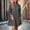 Gray, variant on QSAWXQZ Women's Hoodie Dress Long Sleeve Drawstring Lightweight Fleece Lined Ruffle Hem Mini Dress for Casual Fall Winter Wear 2XL