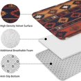 thumbnail image 5 of Boho Multicolor Ethnic Pattern with Geometric Shapes Bathroom Rugs Sets 3 Piece,Toilet Cover Set,Absorbent Non Slip Bathroom Mats Sets with U-Shaped Contour Rug Toilet Rug Set, 5 of 5