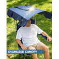 thumbnail image 2 of VicTsing Beach Chair with Canopy Shade, 25'' High Back Folding Camping Chair with Removable Headrest, Cup Holder, Side Pocket, 330 lbs Capacity, 2 of 7