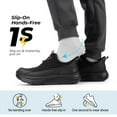 thumbnail image 7 of FitVille Mens Wide Slip on Walking Sneakers with Arch Support Breathable Hands Free Slip on Shoes for Men, 7 of 7