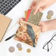 thumbnail image 5 of PU Leather Coin Purse Wallet Compact Water-Resistant Card Cases Money Organizers Bluebird on Elegant Branch, 5 of 7