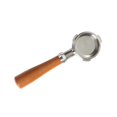 thumbnail image 1 of yuksok 58mm Coffee Bottomless ,No Base,Semi-Automatic Coffee Machine Replacement Wooden Handle B, 1 of 8