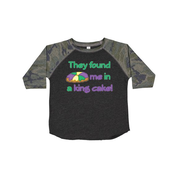 Inktastic They Found Me in a King Cake Boys or Girls Toddler T-Shirt