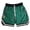 a-Green10421, variant on Mens Basketball Mesh Shorts With Elastic Waist Drawstring Zippered Pockets Tiger Embroidered Patch Striped Hem Loose Fit Shorts For Sports Training Stylish Shorts