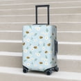 thumbnail image 6 of Susaid Bee Flower Print Elastic Washable Suitcase Cover with Hidden Zipper, Fits 18-32 Inch Luggage for Protection During Travel-X-Large, 6 of 7