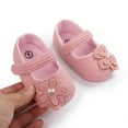 thumbnail image 4 of Yoyauz Baby Girl Mary Jane Shoes Anti Slip Rubber Sole Ballet Slippers Princess Dress Wedding Shoes Newborn Kids Shoes Toddler Shoes（0-12 Month）, 4 of 13