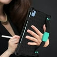 thumbnail image 3 of Allytechgroup Shockproof Case for Apple iPad Air 11 Inch M3 M2 2025 2024, Heavy Duty Protection Stand Hand Strap Shoulder Strap Bumper Rugged Kids Friendly Case Cover for iPad Air 11 Inch,Black+Mint, 3 of 5