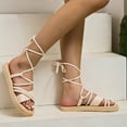 thumbnail image 3 of Thinsony Women S Sandals For Summer Comfortable And Easy To Slip On Comfortable Beige 39, 3 of 6
