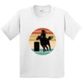 thumbnail image 3 of Inktastic Rodeo Barrel Racing Cowgirl Youth T-Shirt, 3 of 5