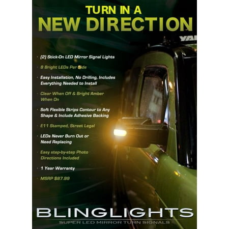 For Honda Element LED Turnsignals Side Mirror Turn Signalers Lights Signal Lamps