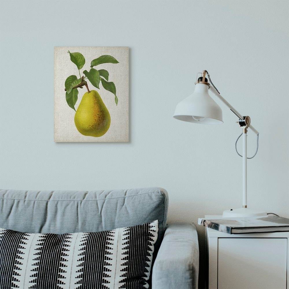 Stupell Industries Vintage Fruit Pear Painting Canvas Wall Art by Vision Studio