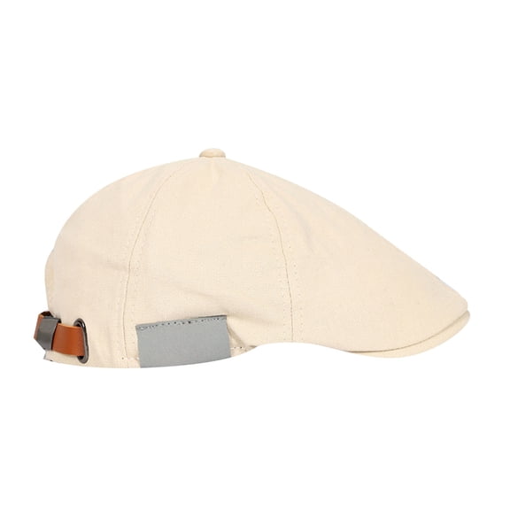 AWZXDE Street Style Adjustable Flat Beret Cap for Women and Men Fashion Beige,One Size