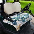 thumbnail image 2 of Golf Cart Seat Covers for 2 Seater,Blue Teal Coastal Microfiber Cart Seat Towel Blanket,Summer Beach Starfish Sea Turtle Absorbent Breathable Non Slip Bench Seats Protector for Golf Course 51"x31", 2 of 9